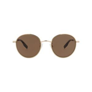 McQ Alexander McQueen Round-Frame Recycled Acetate Optical Frames Gold Womens